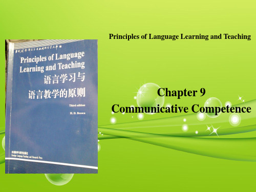 Principles of Language Learning and Teaching