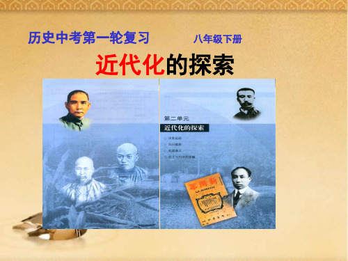 【新课标】2018最新版本初中中考历史复习课件：《近代化的探索》(专题拔高特训)