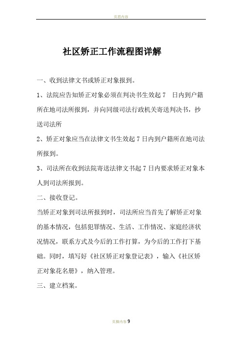 社区矫正工作流程图详解