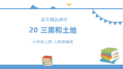 部编版小学六年级上册语文 20三黑和土地【课件】