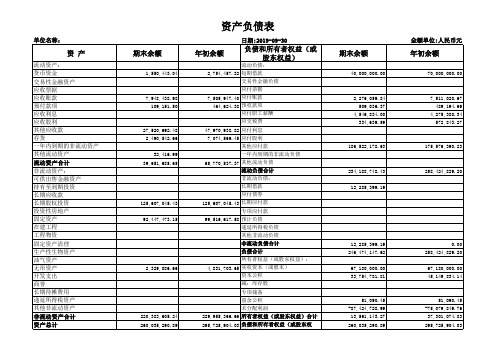 excel模版资产负债表 (3)