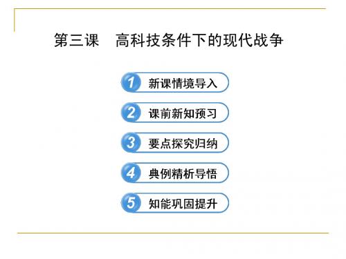 5.3 高科技条件下的现代战争 课件(人民版选修3)