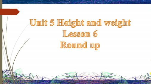 北师大版小学六年级英语上册Lesson6 Round Up 课件1 (1)