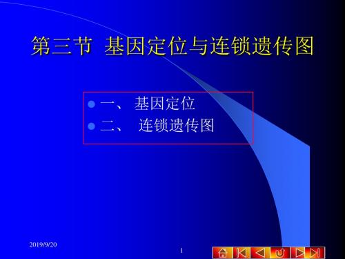第三节基因定位与连锁遗传图