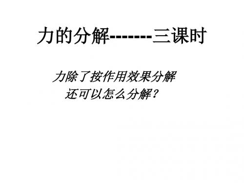力的分解-正交分解  3