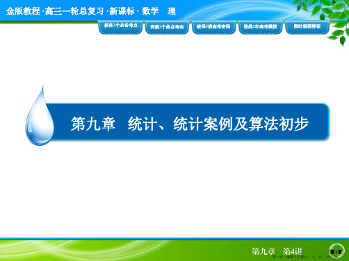 2015高考数学一轮复习配套课件：9-4算法初步