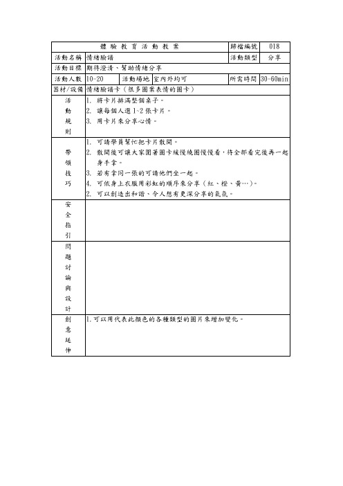 18.情绪脸谱
