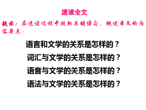 高三语文语言与文学(PPT)5-2