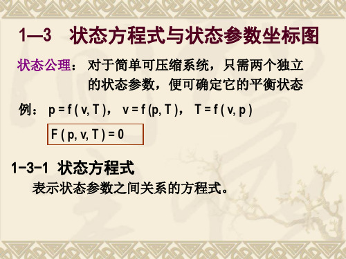 工程热力学与传热学：1-3 状态方程与状态参数坐标图