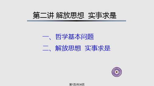 解放思想 实事求是PPT课件