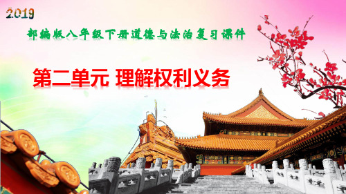 部编人教版八年级下册道德与法治 第二单元 理解权利义务 复习课件