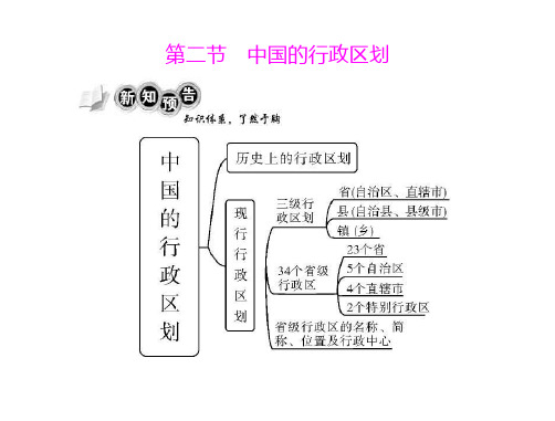 八年级地理中国的行政区划