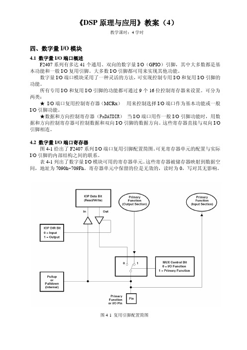 4 DSP原理与应用教案 数字IO (1)