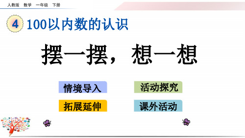 人教版一年级数学下册《4.12 摆一摆,想一想》课件