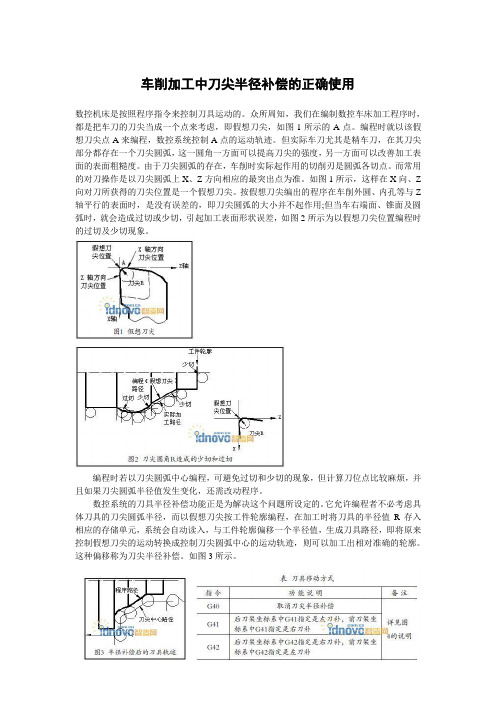 车削加工中刀尖半径补偿的正确使用