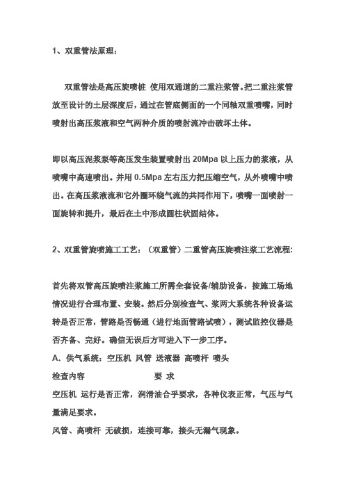 双重管旋喷