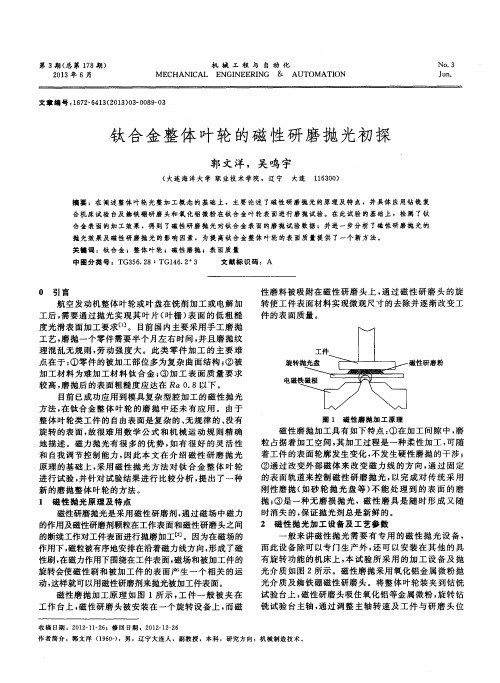 钛合金整体叶轮的磁性研磨抛光初探