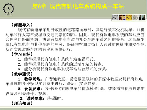 现代有轨电车系统构成—车站