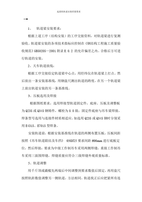 轨道安装方案