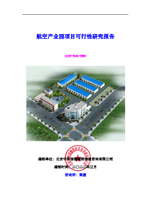 航空产业园项目可行性研究报告