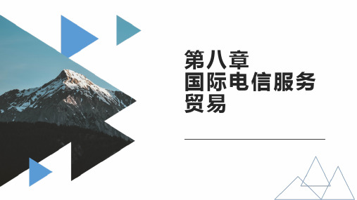国际服务贸易第八章国际电信服务贸易