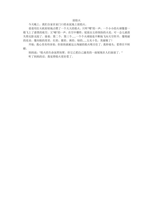 放焰火_小学作文_3