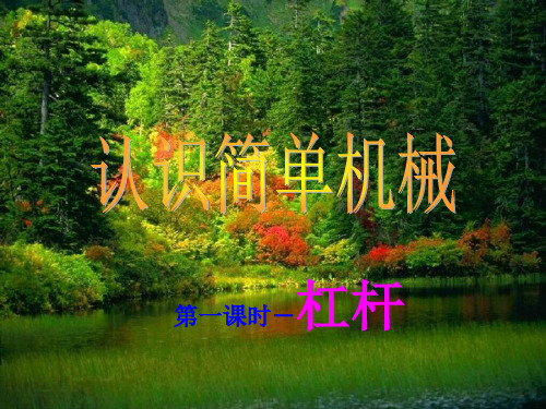 浙教版初中科学九年级上册3.4简单机械2