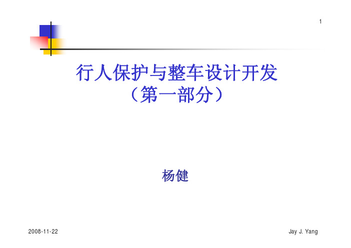 行人保护培训(一)杨院