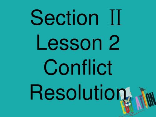 【最新】2018-2019学年高中英语选修八北师大版课件：Unit 23 Conflict 23.2