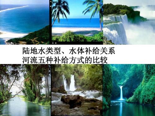 各种水体之间的相互关系