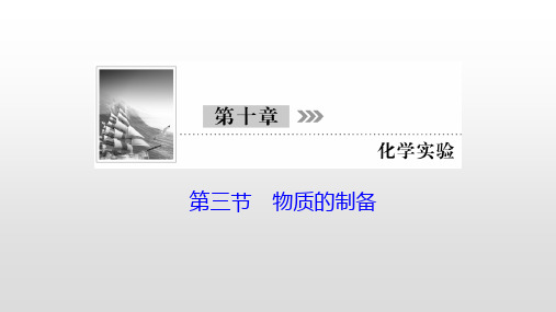 2021高考化学一轮复习—第31讲物质的制备