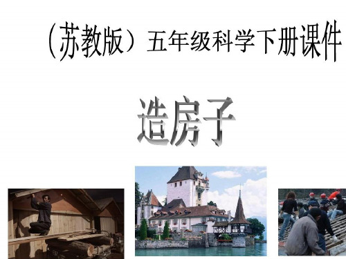 五年级下册科学课件-2.4 造房子 - 苏教版(共20张PPT)