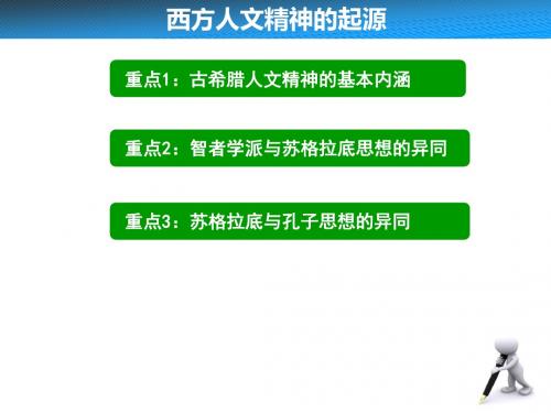 西方人文精神的起源课件(陈利娜)