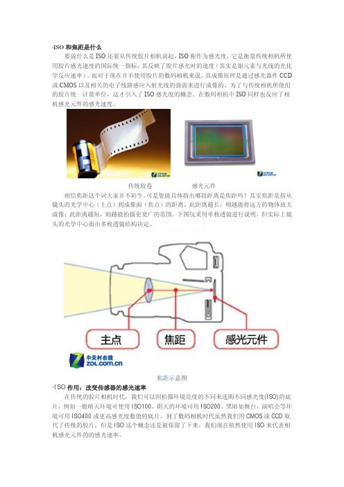 相机参数之ISO焦距篇