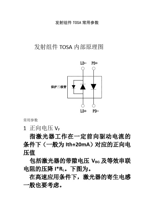 发射组件TOSA常用参数及测试方法