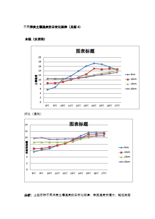 不同深度土壤温度的日变化规律