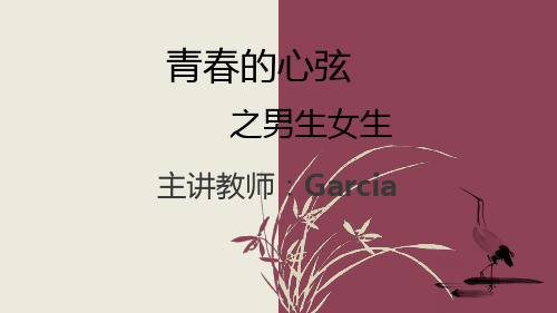 人教版道德与法治七年级下册 2.1 男生女生 课件