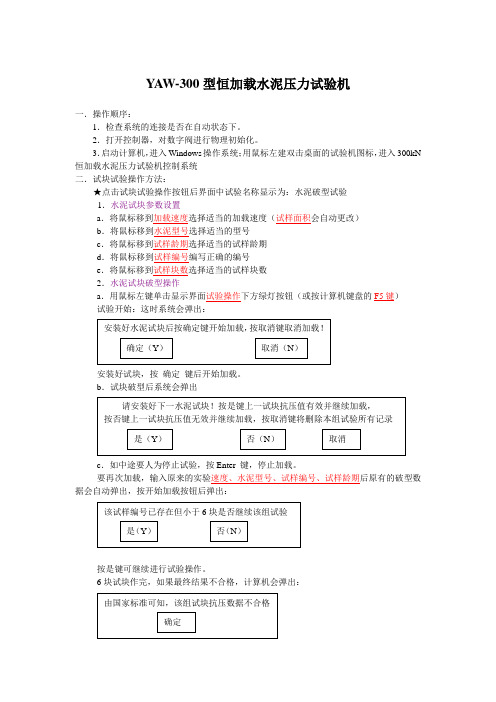 YAW-300型恒加载水泥压力试验机