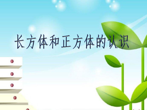 五年级下册数学课件 1.1 长方体和正方体的认识    北京版 (共38张PPT)