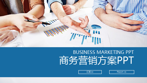 简约大气商务风商务营销方案项目展示策划商务报告商务展示图表PPT模板