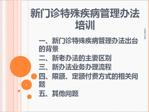 新门特培训演示文稿(政策及结算)PPT课件
