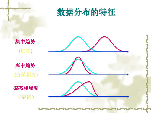 统计数据分布特征的描述