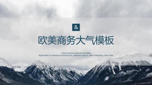 欧美商务大气PPT模板