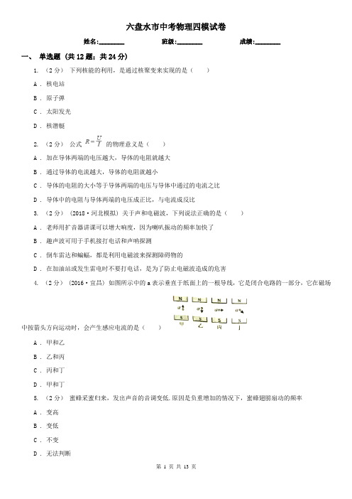 六盘水市中考物理四模试卷