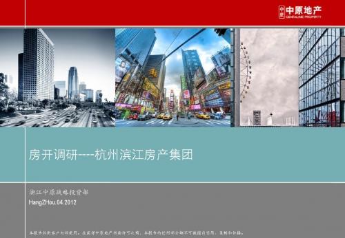 杭州滨江房产集团完全调研