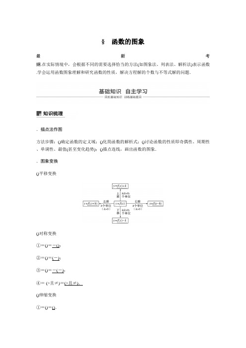 2020版高考数学新增分大一轮新高考第二章 2.7 函数的图象 Word版含解析