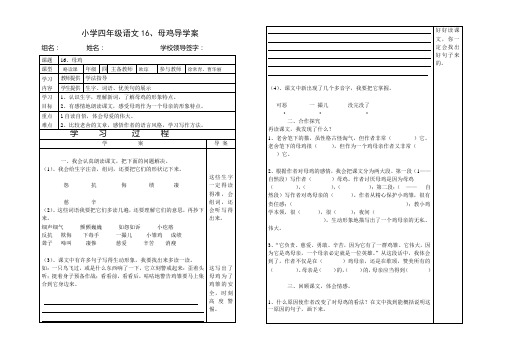 16、母鸡