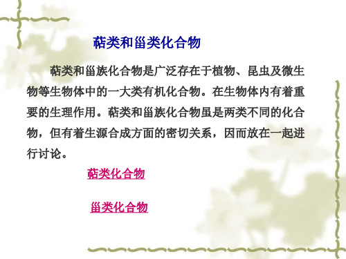 萜类和甾族化合物_1