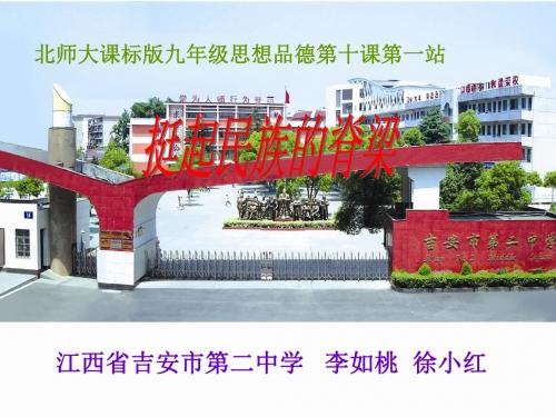 挺起民族的脊梁精选教学PPT1 北师大版