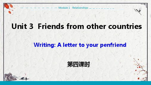 牛津上海版七年级上Module 1 RelationshipsUnit 3 Friends from